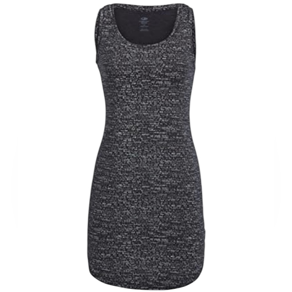 Icebreaker Black Marled Knit Tank Dress